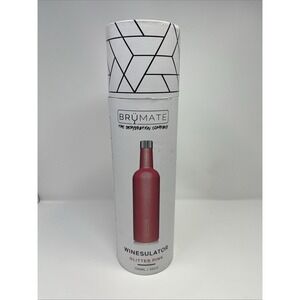 BRAND‎ NEW~BRUMATE WINESULATOR (GLITTER PINK) 25oz Insulated Wine Canteen